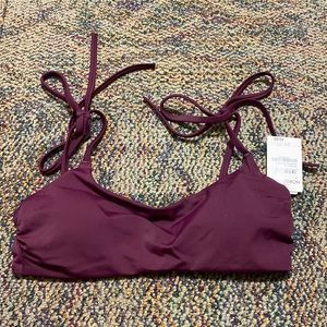 Purple/maroon bikini top